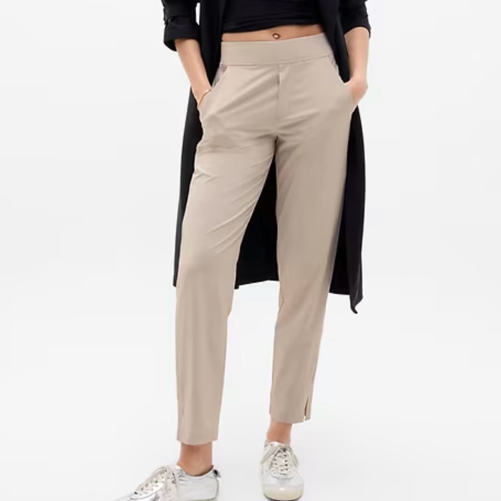 New Athleta Brooklyn Mid Rise Ankle Pant Abalone